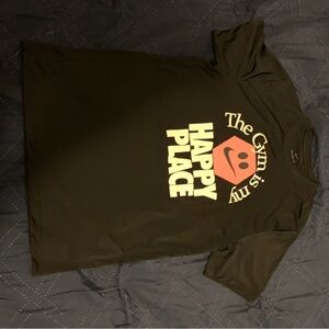 Nike Black T-Shirt with Yellow and Red Graphic